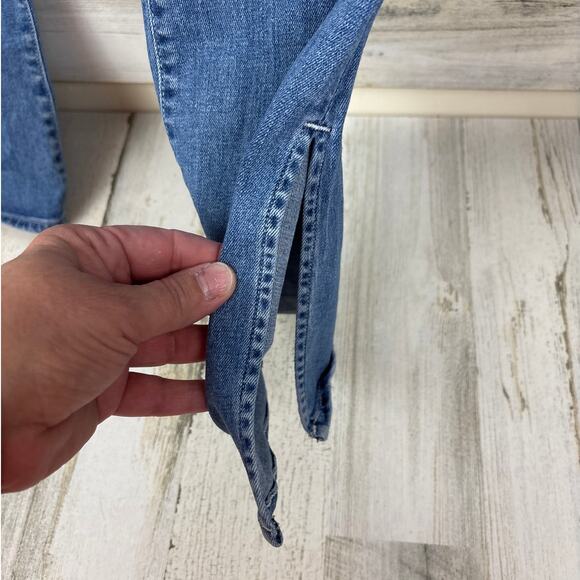 3x1 Women’s 29 Maddie Slim Organic Cotton Split Ankle Blue Denim Jeans Designer - Picture 3 of 7